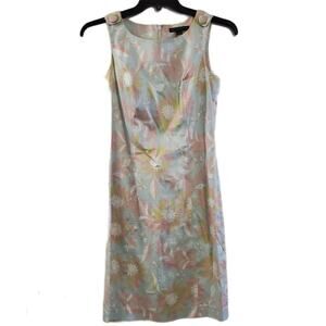 Brooks Brothers Paisley‎ Blue Pink Floral Dress 2